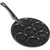 Nordic Ware Snowflake Falling Snowflakes Pan, Cast-Aluminium Pancake Padella, Alluminio, Nero, 44.4 cm