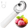 HomeLuvo Paletta elettrica ricaricabile per gelato, capacità 56,7 g, con funzione di riscaldamento automatico e riscaldamento fino a 158 gradi, impermeabile e automatico, paletta per gelato duro, per cucina