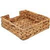 BESTonZON Scatola Per Fazzoletti Di Paglia Contenitore Per Salviette Di Carta Distributore Di Salviette Di Carta Portatovaglioli Intrecciato Portatovaglioli Tavola Cesto Acrilico Quadrato