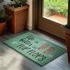 BRUBAKER Zerbino per Esterni e Interni - Life is Better in Flip Flops - 45 x 75 cm - Tappeto in 100% Fibra di Cocco, Antisporco e Antisdrucciolo - Impermeabile - Ideale per Porta d'Ingresso - Turchese