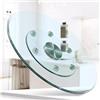 SXYHCK 90cm Piatto Rotante Lazy Susan In Vetro Temperato, Vassoio Rotante Trasparente E Silenzioso A 360°, Piatto Da Portata Da Centro Tavola(60cm(23.62in))