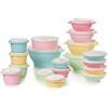 Tupperware Heritage Collection - Set di 36 contenitori per alimenti in colori vintage, lavabili in lavastoviglie e senza BPA (18 contenitori + 18 coperchi)