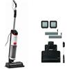 Polti Aspirapolvere A Vapore - Polti Rollysteam Wd10 - 7000 Pa - 0,6 L - Nero / Bianco