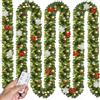Casaria Ghirlanda Decorazione di Natale con Telecomando 5m 80 LED Timer 7 Modalità di Luce Bianca