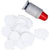 Oytrui 50 Pezzi di Caffettiera Ricaricabili, Adesivi per Coperchio in Alluminio Auto Adesivi, Compatibili con i Produttori di caffè, Capsule di Plastica Riutilizzabili per