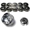 evernice - Gancio rotante + custodia per bobine + 10 bobine per Pfaff 130 134 138 260 262 332 335 438