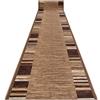 rugsx Passatoia corridoio Adagio beige - Antiscivolo, moderna e resistente, ideale per cucina, soggiorno e ingresso, 90x200 cm
