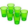 OMADA 6 Bicchieri in Plastica Rigida da 275 ml, Riutilizzabili e Impilabili | Set Bicchieri Acqua per Feste o Party, 8x H10 cm, In Plastica Resistente, Collezione Samba