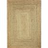 Thedecofactory The Deco Factory - Tappeto in iuta artigianale intrecciato a mano, per ingresso, corridoio, soggiorno, cucina, camera da letto, ufficio, colore naturale, 45 x 120 cm, beige