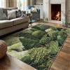Generico Tappeto Salotto Naturale Foresta, 80x120 cm, Tappeto Motivo Verde Albero per Decorazioni Casa Camera da Letto, Lavabile in Lavatrice Antiscivolo Pelo Corto f212