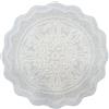 Blanc MARICLO Blanc Mariclò Tappeto jacquard bianco, rotondo 70 cm