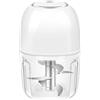 Hasaller Tritatutto elettrico USB da 350 ml con blocco di sicurezza e scudo antispruzzo, mini robot da cucina per preparare rapidamente i pasti a casa o all'aperto