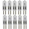 UGEFKMQ 10pcs Alogene A Capsule Lampadine G6.35 24V 75W Lampadina Alogena Trasparente Lampada Alogena 100W 24V GY6.35 base a doppio ago 100W