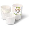 BIOZOYG Contenitori di carta 20 ml bianchi I Ciotola sostenibile per salse e condimenti I Coppa bianca in carta cerata I biodegradabili e senza plastica I in materiali riciclati I 5000 pz.