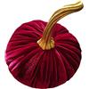 CHISHAYA Pc Pumpkins 1 Decor Ripieno Fatto A Mano Con Morbido Velluto Zucca Super Home Decor Oggetti Design Scrivania Ufficio (red, One Size)