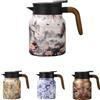 HeFZiYMOZaDP Teiera vintage con infusore, thermos con filtro da tè, thermos in acciaio inox con coperchio, per bevande calde