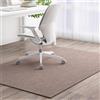 Odot Tappeto Sedia Ufficio Gaming Grande, Tappeto Salvapavimento Antiscivolo Protettore del Pavimento Tappetino per Sedia da Ufficio con Ruote per Parquet, Pavimenti Duri (marrone chiaro,90x150cm)