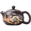 Generic Set di teiera in argilla viola, draghi fenici che cambiano colore, fatta a mano in argilla viola, teiera in argilla viola, facile da pulire, regalo per gli amanti del tè Xi Shi Pot