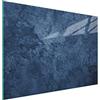 DarHaus Tagliere da cucina in vetro temperato, Copri-piano cottura a induzione, piano decorativo universale 30x22 cm, Blu ardesia