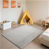 SETHEPACE Tappeto Morbido Bambini Spessa 3 CM, Tappeto Neonato Gattonamento Grigio Argento 200x240 CM, Pelo Corto Tatami Tappeti Salotto, Camera da Letto, Bambini Cameretta
