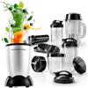 GOURMETmaxx Mr. Magic Power Pro Mixer 400 W | Macchina per frullato con coperchio da asporto | Blender con ciotola frullatore e coperchio freschezza per riporre | Blender con kit accessori XL per