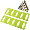 Ulalaza 2Pcs Bottiglia Impilamento Mat Può Stacker armadio da cucina e frigorifero Stoccaggio Rack Bottiglie di vino
