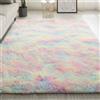 ZYANBIN Tappeto Salotto 60 x 200 cm Super Soffice e Soffice Che Tappeto Morbido Antiscivolo Aspetto Pelliccia per Cameretta, Soggiorno, Sala, Scendiletto, Multicolore