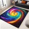 Generico Tappeti di Zona Lavabile Galassia A Spirale Arcobaleno 140x200 cm Tappeti per soggiorno Tappeti Pelo Corto antiscivolo antimacchia Tappeto per da letto sala da pranzo