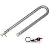 ANGELO PEGORARO Bruciatore a Gas cm 48 a U ricambio universale per barbecue pietra ollare pietra lavica piastra ghisa (BRUCIATORE GAS METANO)