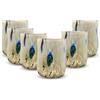 Gocce di Murano 6 Bicchieri Acqua Goto Lavorati Secondo la Tradizione degli Artigiani di Murano, Bicchiere Soffiato e Lavorato a Mano 300 ml - Bicchieri Acqua Vetro Linea Eterea