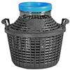 Home 1900115 Damigiana Vetro Bocca Larga Cestello Plastica 15 Litri
