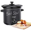 Russell Hobbs Pentola a cottura lenta, Slowcooker, Rivestimento Lavagna, 3.5 L, 4 Porzioni, 2 gessetti inclusi, Pentola in ceramica rimovibile, 200 W, 24180-56