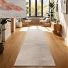 Paco Home Tappeto Salotto e Camera da Letto Moderno a Pelo Corto - Morbido, Lavabile, Antiscivolo, in Finta Pelliccia, Dimensione:100x200 cm, Colore:Beige