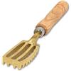 Kwizing Made in Japan [Extra Large] Spazzola per pesci con denti seghettati in ottone e manico ergonomico in legno - Rimuove facilmente le squame di pesce senza problemi o disordine - Realizzato a