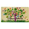 Casa Service LISBONA Zerbino Cocco Naturale Rettangolare 40x75cm Fondo Gomma PVC per ingresso Resistente Lavabile Antiscivolo (Life)
