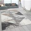 Paco Home Tappeto frisé a pelo corto per soggiorno con used-look grigio beige, Dimensione:200x290 cm