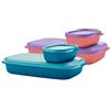 Tupperware Mylunch - Contenitore per il pranzo in plastica, 2 pezzi, 590 ml, rosa, viola, blu