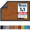 Floordirekt Rhine - Zerbino lavabile e potente, con retro antiscivolo, disponibile in diverse misure e colori (marrone, 90 x 300 cm)