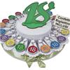 Sindy Bomboniere Torta bomboniere con 18 portachiavi colorati assortiti confetti e biglietti inclusi (Torta da 20 fette)
