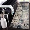 Siunwdiy Tappeto da Cucina Astratto Moderno 2.8 metri Marrone blu Tappeto Passatoia Tappeto Cucina Antiscivolo Lavabile Tappeti Runner Lungo Tappeto per Cucina, Corridoio,Soggiorno，40x280cm