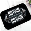 Genan Trading Zerbino d'ingresso cool no pain no gain benvenuto Palestra Bagno Zerbino Allenamento fitness Citazione Zerbino Tappeto Decorazioni per la casa Regali di festa 24x36