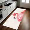Generic Rosa Tappeto Runner 50 x 220 cm Corona di fenicottero Tappeto Cucina Antiscivolo Passatoia Antimacchia Multiuso Casa Corridoio