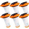 Zhanhai Filtri lavabili ZR009010 adatti per -Rowenta per X-Force per Flex 9.60, filtri HEPA per modelli Allergy RH2038WO, RH2037WO, RH2039WO (6 pezzi)