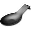FUSHENGCHUANG Poggia Cucchiaio Nero Opaco, Porta Cucchiaio In Acciaio Inossidabile Per Piano Cottura, Porta Utensili Da Cucina Per Mestoli, Pinze, Spatola, Lavabile In (1PC-9.5 Pollici)