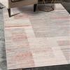 Mazovia Tappeto Salotto Moderno Pelo Corto - Tappeti Moderni Soggiorno - Tappeti Camera da Letto - Tappeti Salotto Grandi Dimesnioni - Motivo Astratto Vintage - Grigio Salmone 120x170 cm