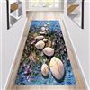 Siunwdiy Tappeto per corridoio,tappeto da cucina lavabile antiscivolo, tappeto a illusione ottica 3D per soggiorno, camera da letto, cucina, corridoio,Natural a,60x200cm