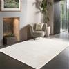 the carpet Janelle elegante di alta qualità in viscosa per soggiorno, tappeto a pelo corto intrecciato a mano con qualità premium, facile da pulire, resistente ai colori, bianco, 160 x 230 cm