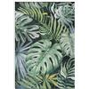 Mazovia Tappeto Salotto Moderno Pelo Corto - Tappeti Moderni Soggiorno Floreale - Tappeti Salotto Vintage Astratto - Tappeti Camera da Letto - Lavabile, Antiscivolo - Tappeti 140x200cm Verde