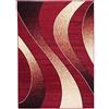 Carpeto Rugs Tappeto Salotto Moderno Pelo Corto - Tappeti Camera da Letto - Tappeti Moderni Soggiorno - Tappeti Salotto Grandi Dimensioni - Rosso - 130 x 190 cm
