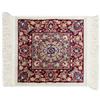 SaRani Tappeto Classico Orientale Frange Oro Arredamento Blu Bordeaux Verde (35x35 cm, Beige)